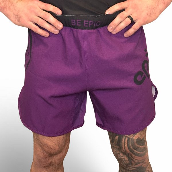 Epic Grappling Shorts 2.0 (Elastic Waistband) Purple Haze