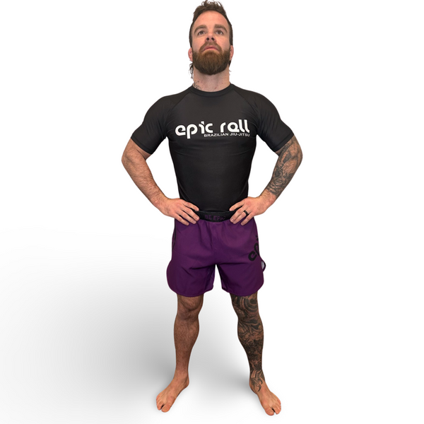 Epic Grappling Shorts 2.0 (Elastic Waistband) Purple Haze