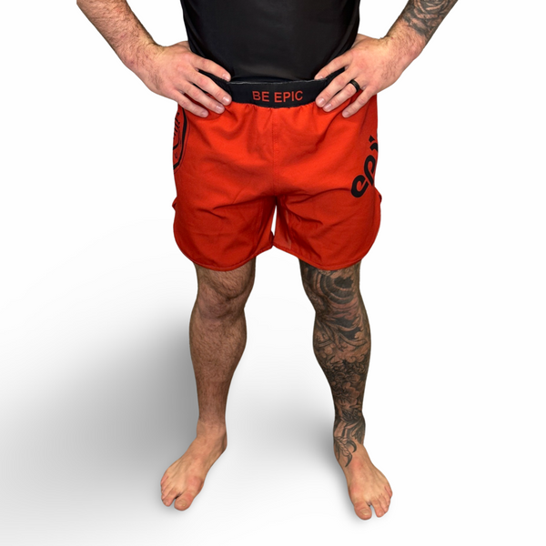 Epic Grappling Shorts 2.0 (Elastic Waistband) Blood Red