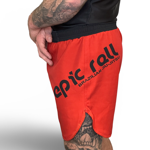 Epic Grappling Shorts 2.0 (Elastic Waistband) Blood Red