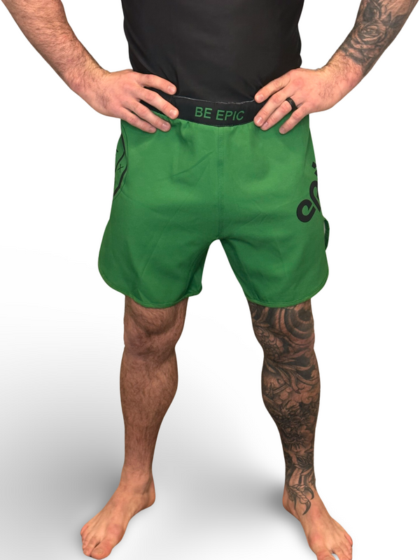 Epic Grappling Shorts 2.0 (Elastic Waistband) Sage