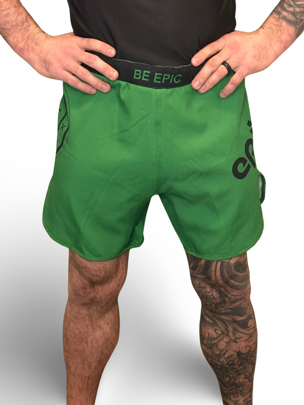 Epic Grappling Shorts 2.0 (Elastic Waistband) Sage