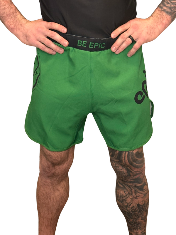 Epic Grappling Shorts 2.0 (Elastic Waistband) Sage