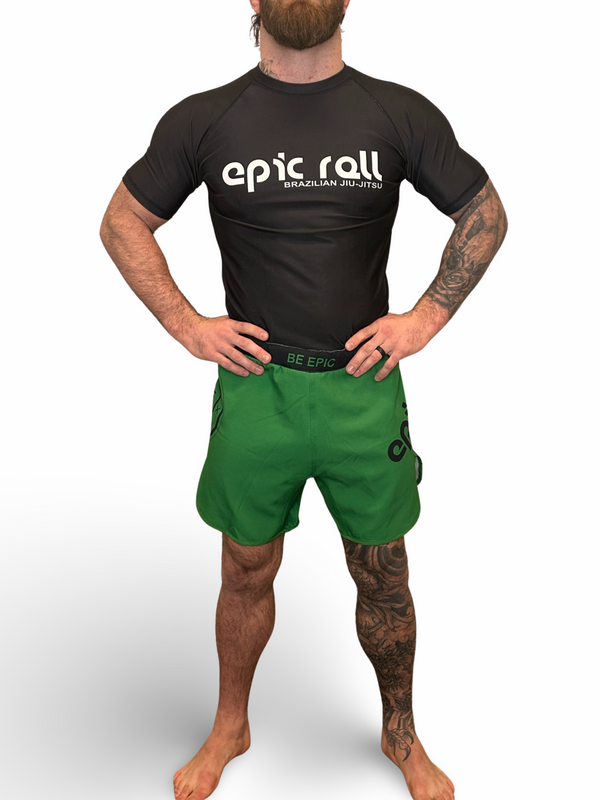 Epic Grappling Shorts 2.0 (Elastic Waistband) Sage