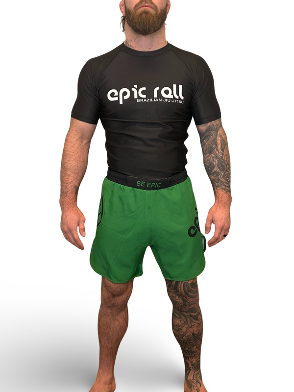 Epic Grappling Shorts 2.0 (Elastic Waistband) Sage