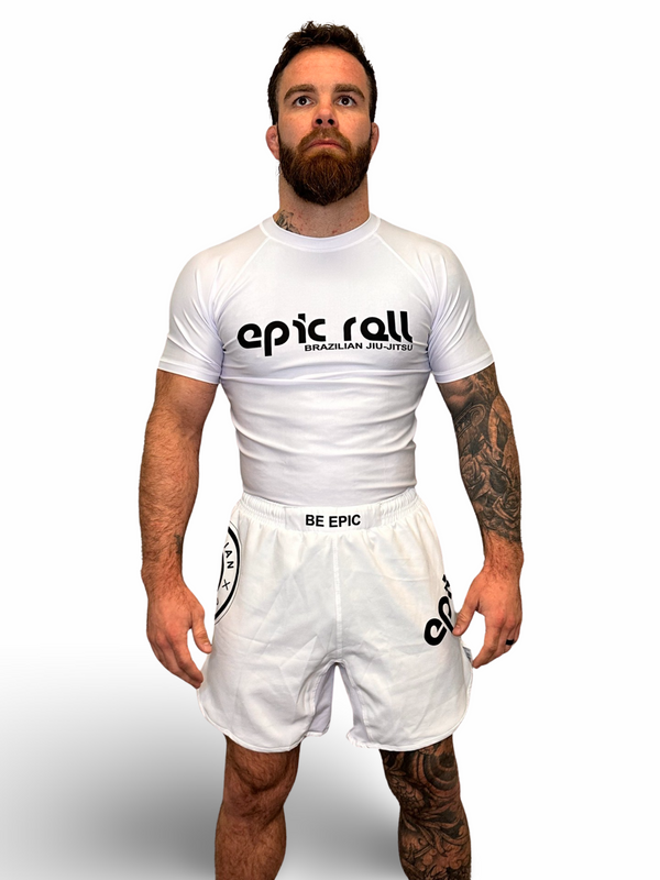 All White (Classic Logo) rash guard