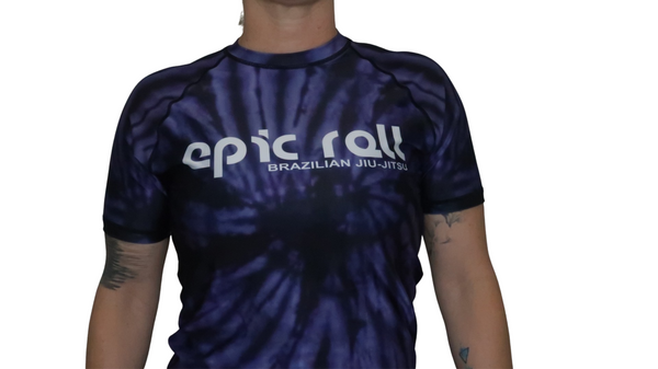 Tie Dye Rash Guard (Purple Haze) Short Sleeve