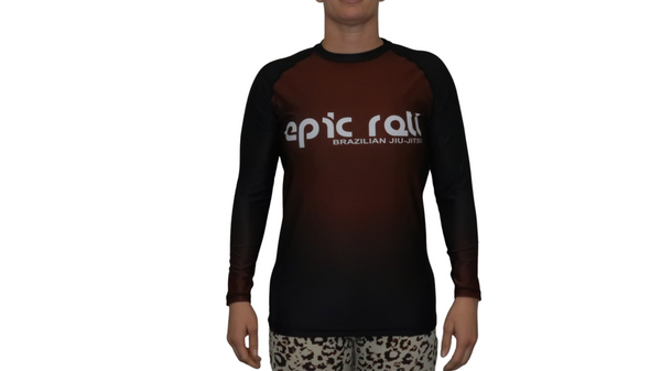 Faded Ranked Rash Guards (Brown Belt)