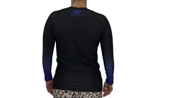 Faded Ranked Rash Guards (Blue Belt)