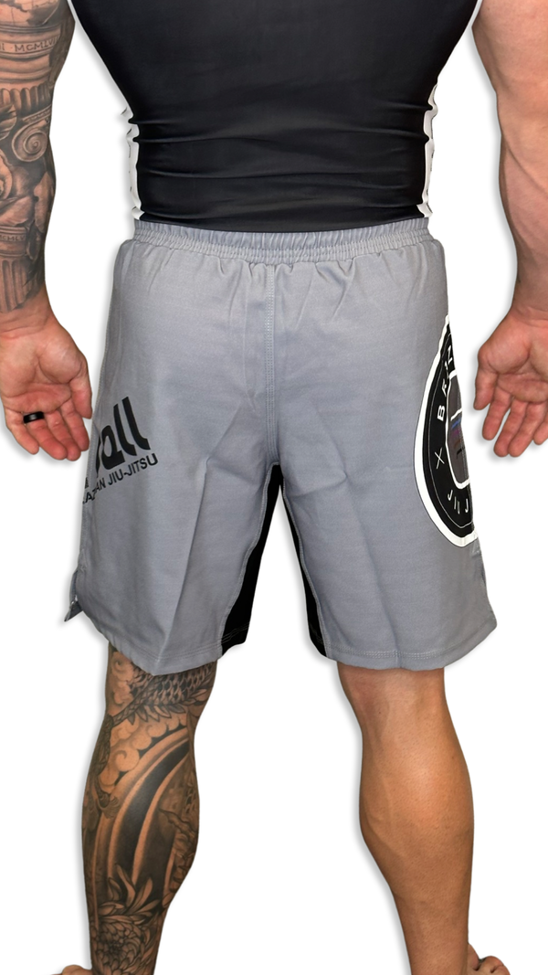 Epic Grappling Shorts (Elastic Waistband) Grey Skies