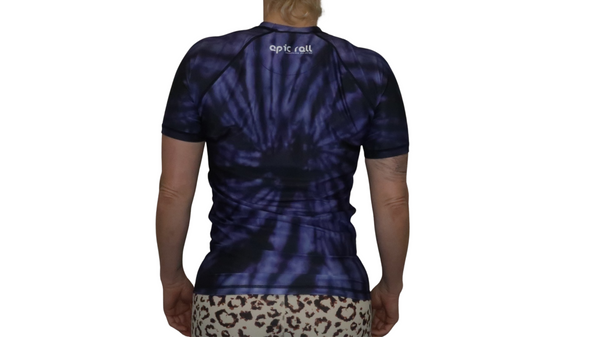 Tie Dye Rash Guard (Purple Haze) Short Sleeve