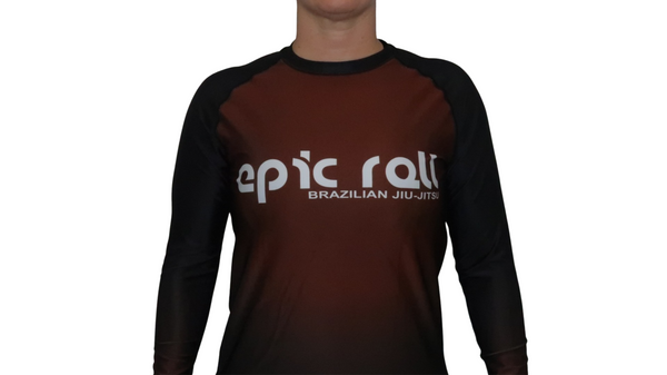 Faded Ranked Rash Guards (Brown Belt)