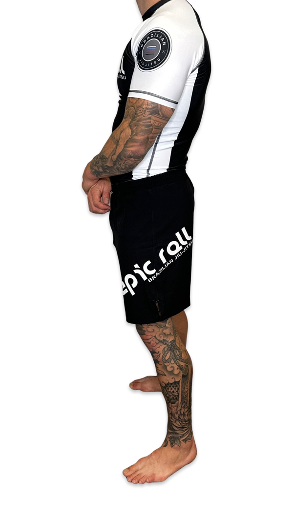 Epic Grappling Shorts (Elastic Waistband) Matte Black