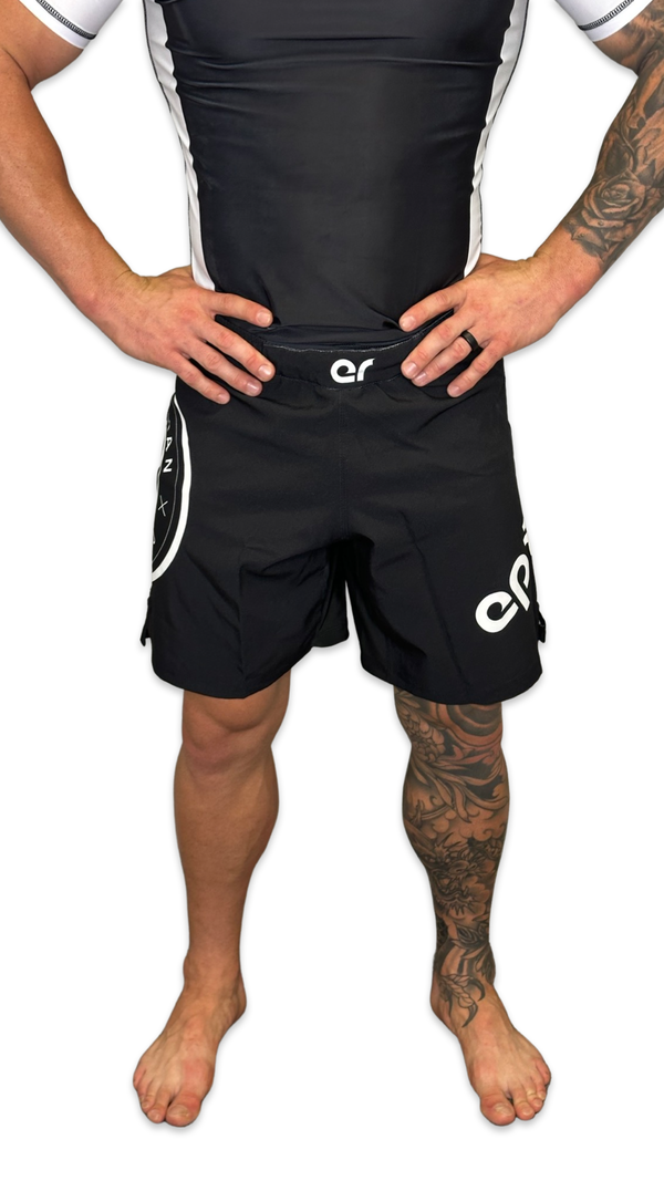 Epic Grappling Shorts (Elastic Waistband) Matte Black