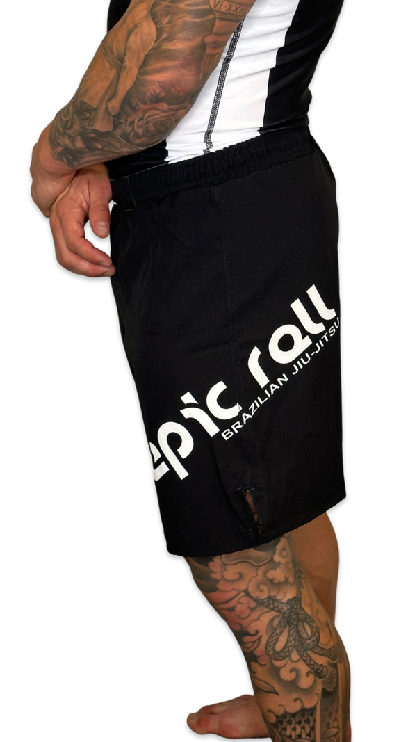 Epic Grappling Shorts (Elastic Waistband) Matte Black