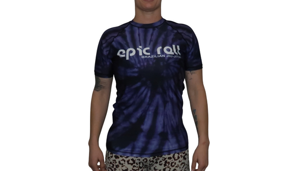 Tie Dye Rash Guard (Purple Haze) Short Sleeve