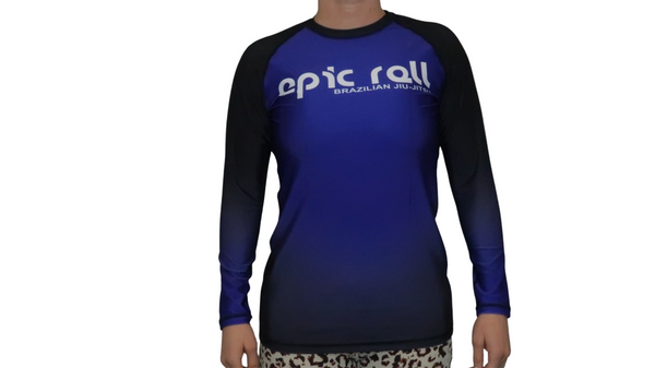Faded Ranked Rash Guards (Blue Belt)