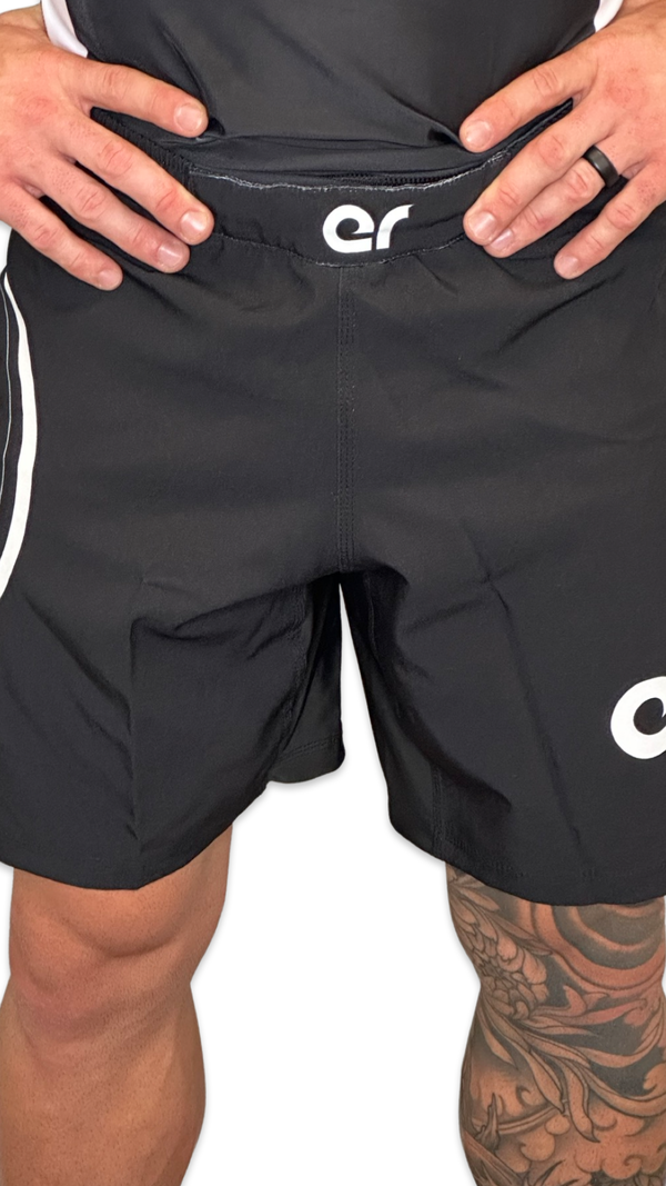 Epic Grappling Shorts (Elastic Waistband) Matte Black