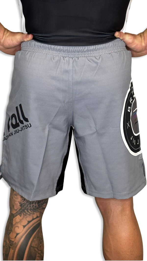 Epic Grappling Shorts (Elastic Waistband) Grey Skies