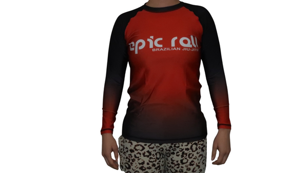 Faded Ranked Rash Guards (Black Belt)