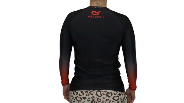 Faded Ranked Rash Guards (Black Belt)