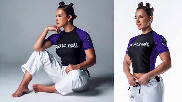 Ranked Short Sleeve Rash guards (Purple Belt)