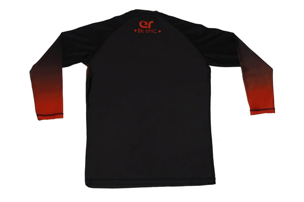 Faded Ranked Rash Guards (Black Belt)