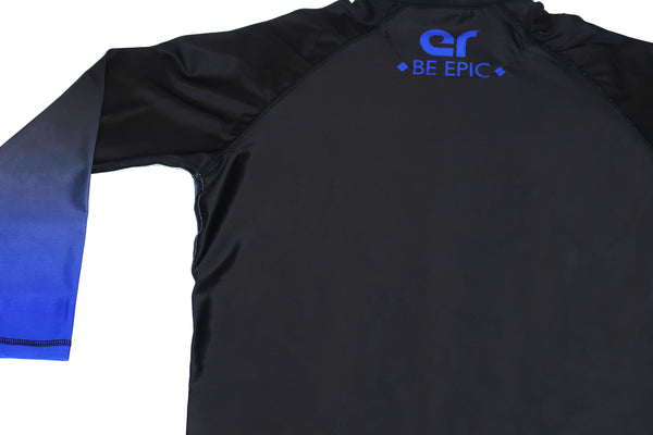 Faded Ranked Rash Guards (Blue Belt)