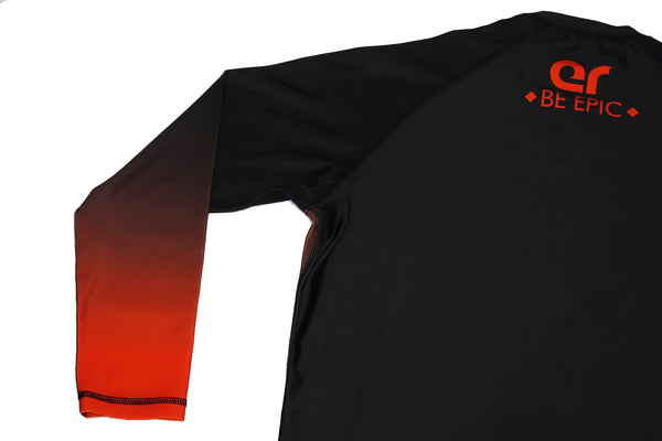 Faded Ranked Rash Guards (Black Belt)