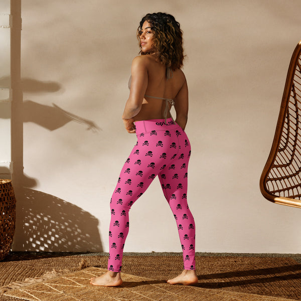 Women's Leggings (Pink Pirate)