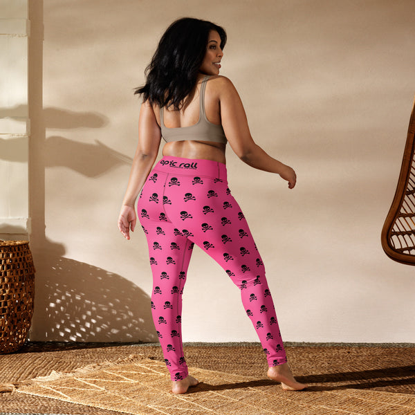 Women's Leggings (Pink Pirate)