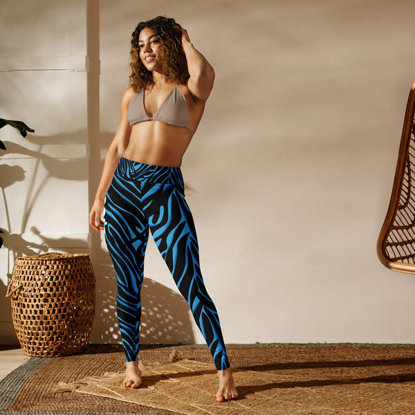 Women's Leggings (Blue Tiger)