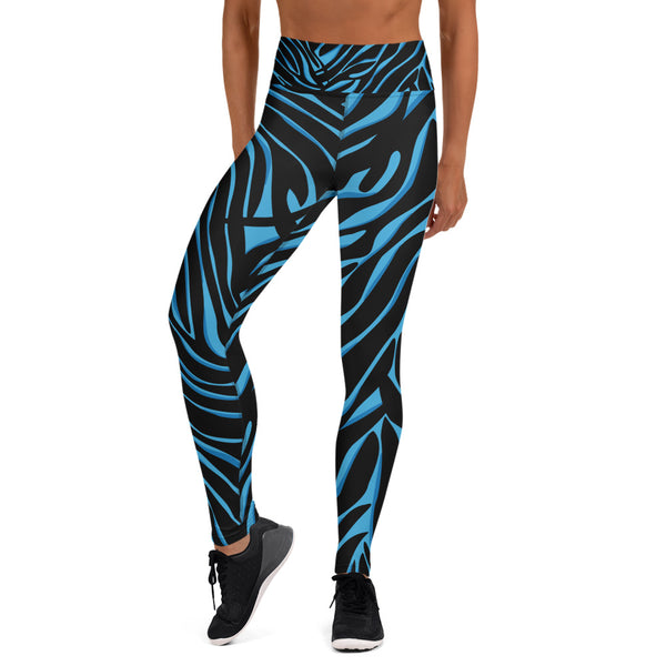 Women's Leggings (Blue Tiger)