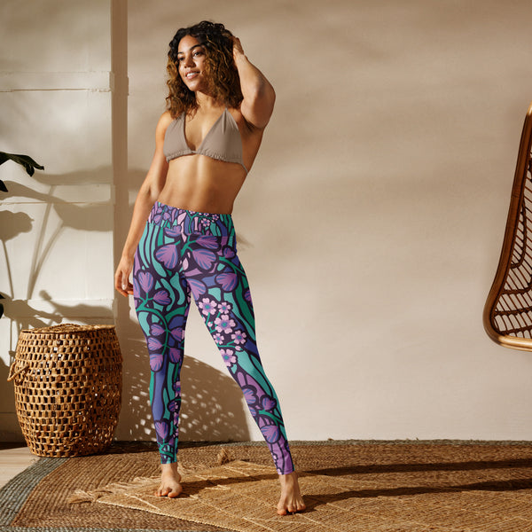 Women's Leggings (Wonderland Flowers)