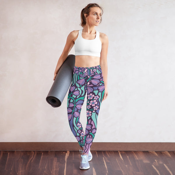 Women's Leggings (Wonderland Flowers)