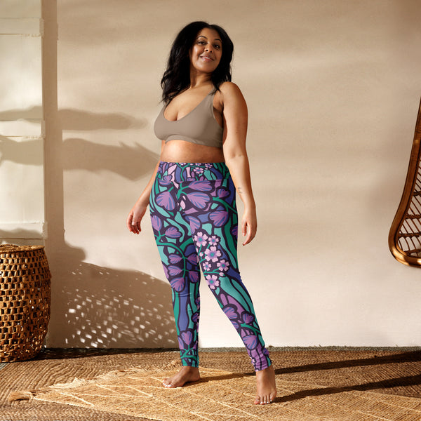 Women's Leggings (Wonderland Flowers)