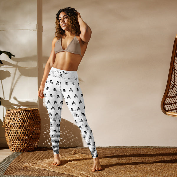 Women's Leggings (B&W Pirate)