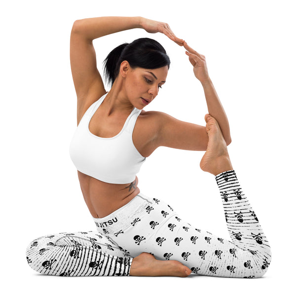 Women's Leggings (B&W Pirate)