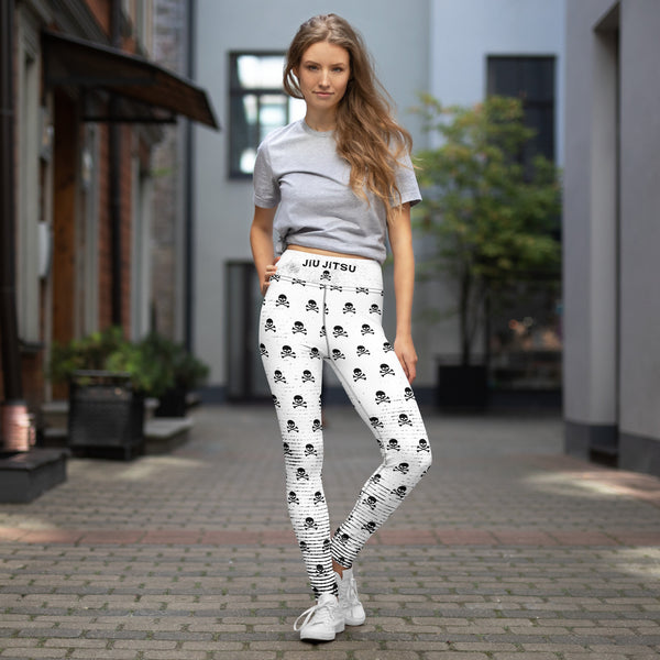 Women's Leggings (B&W Pirate)
