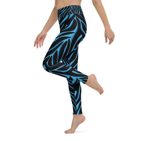 Women's Leggings (Blue Tiger)