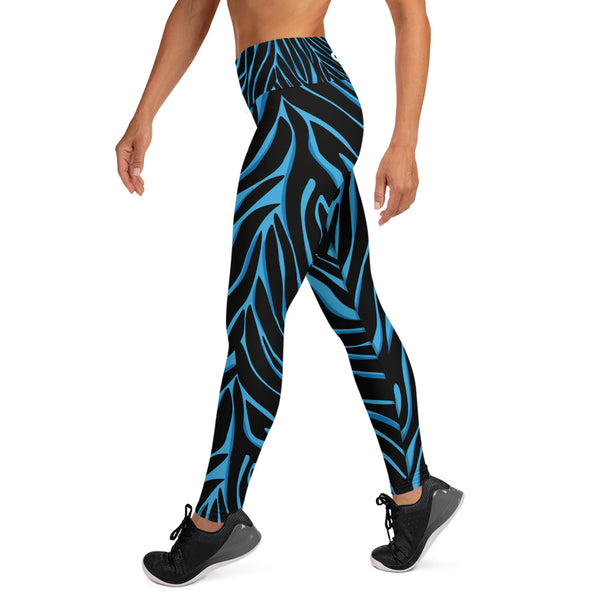 Women's Leggings (Blue Tiger)