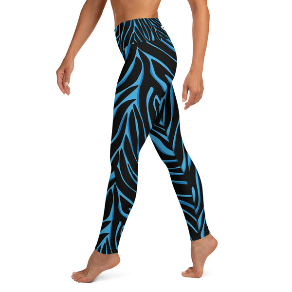 Women's Leggings (Blue Tiger)