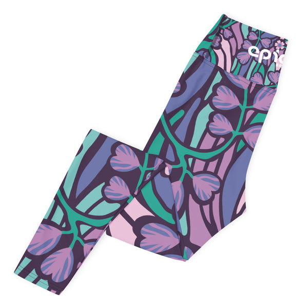 Women's Leggings (Wonderland Flowers)
