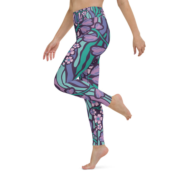 Women's Leggings (Wonderland Flowers)
