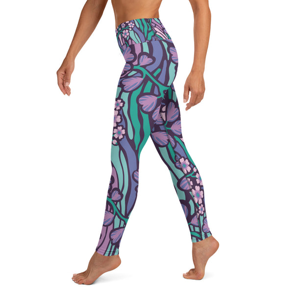 Women's Leggings (Wonderland Flowers)