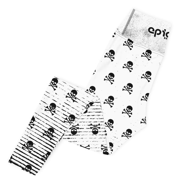 Women's Leggings (B&W Pirate)