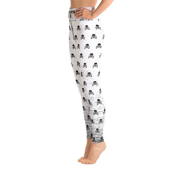 Women's Leggings (B&W Pirate)