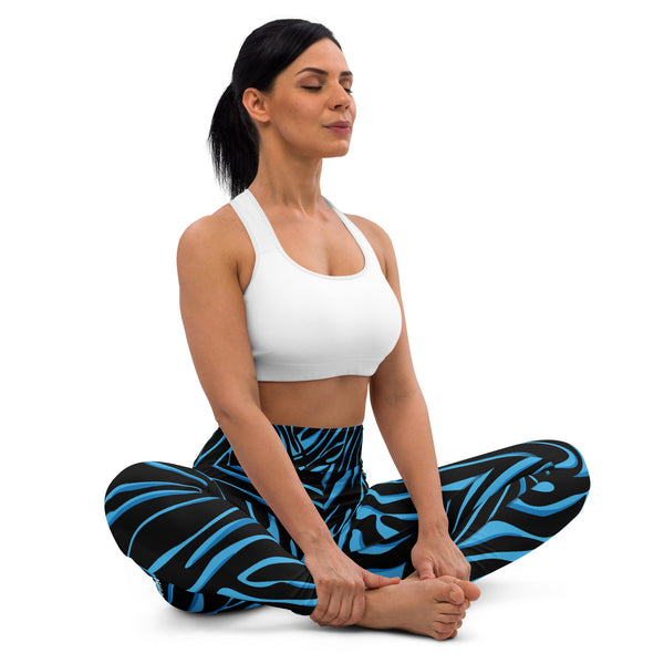 Women's Leggings (Blue Tiger)