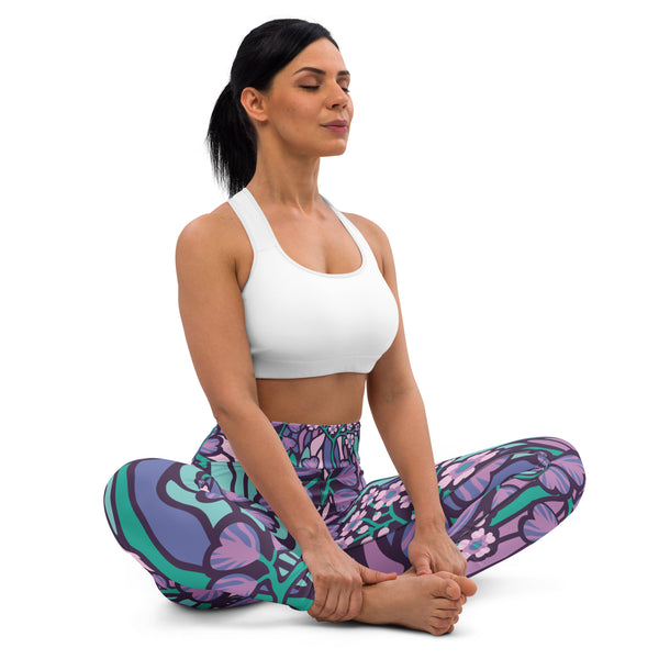Women's Leggings (Wonderland Flowers)