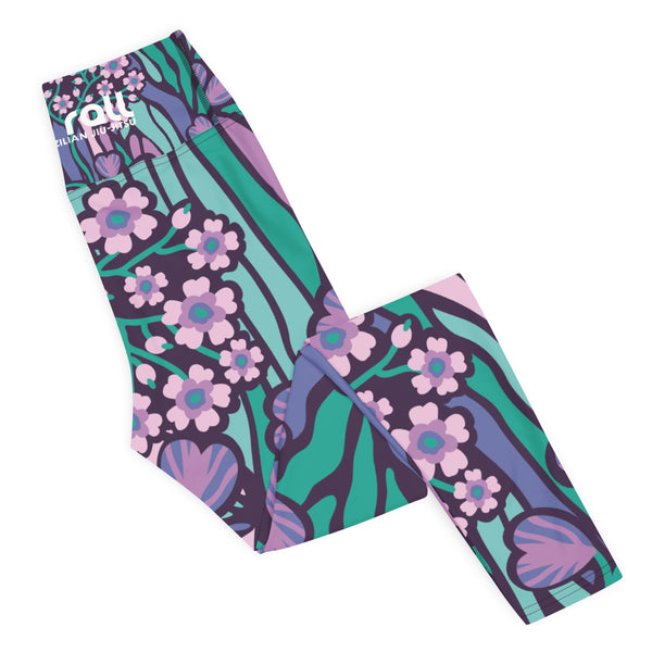 Women's Leggings (Wonderland Flowers)